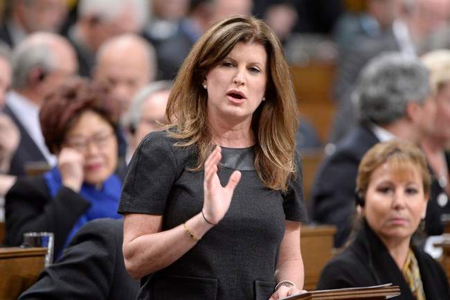 Opposition Leader Rona Ambrose asks a question during question period in the House of Commons on Parliament Hill in Ottawa, on Wednesday, Dec. 9, 2015. 