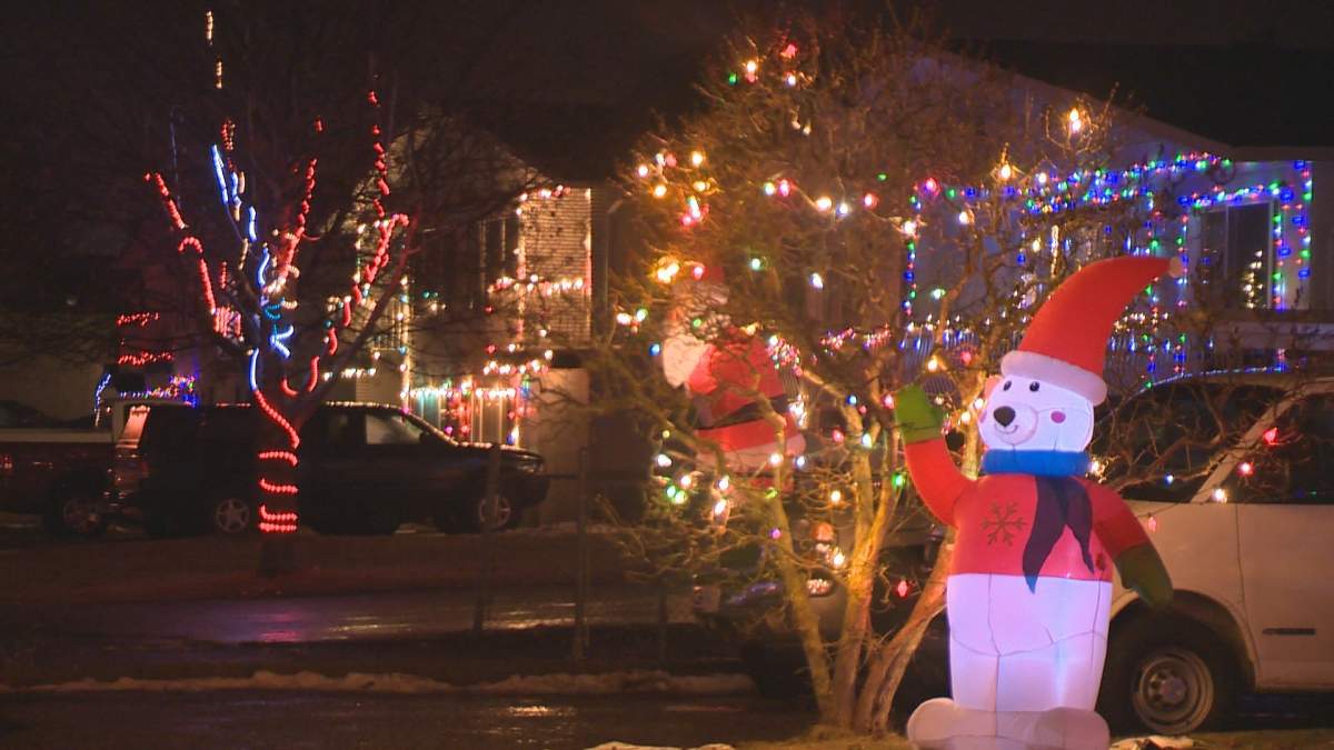 Edmonton's Candy Cane LaneEdmonton's Candy Cane Lane in December 2015. in December 2015.