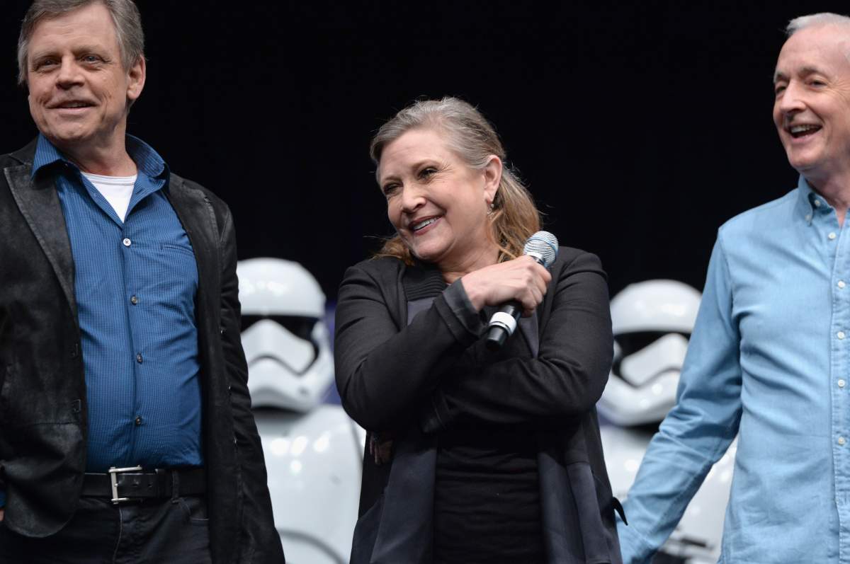 Mark Hamill, Carrie Fisher, Anthony Daniels