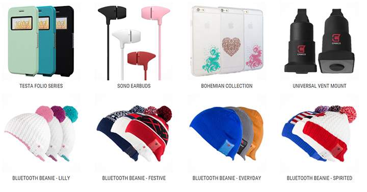 Caseco well designed mobile accessories and 63 Bluetooth built in headphone Beanie designs