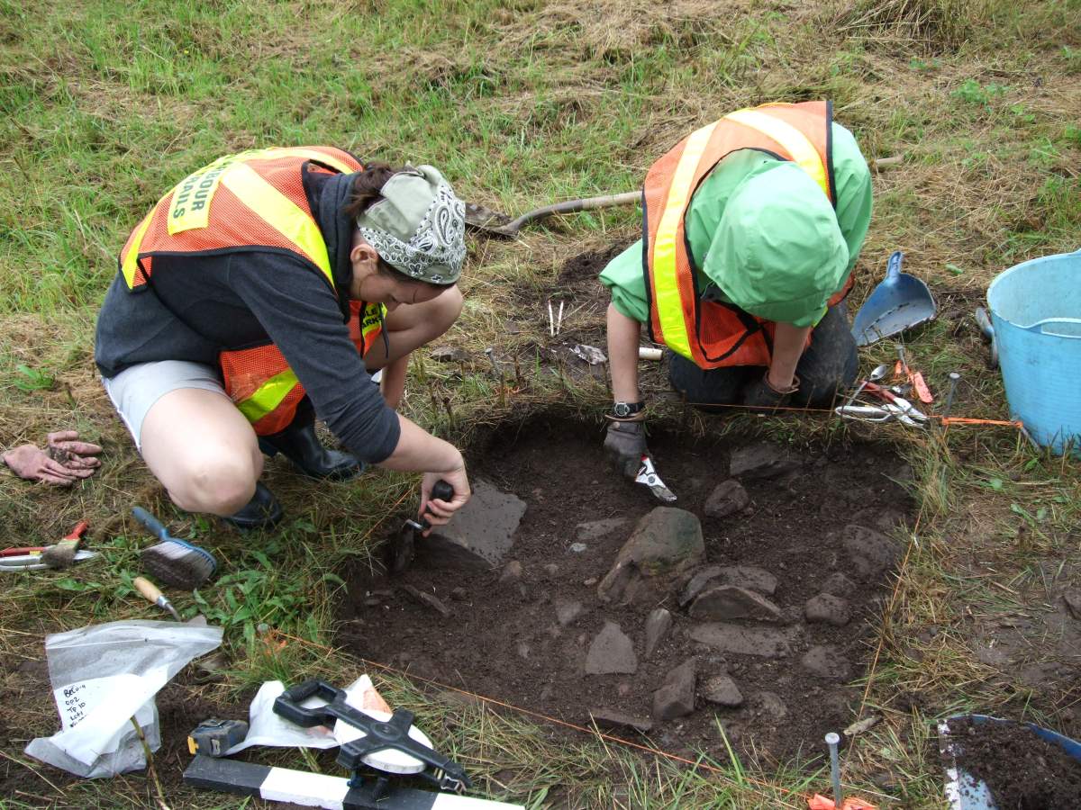 A 2007 photo of the archeological dig on the property that was once home to the Poor’s Farm in Cole Harbour.