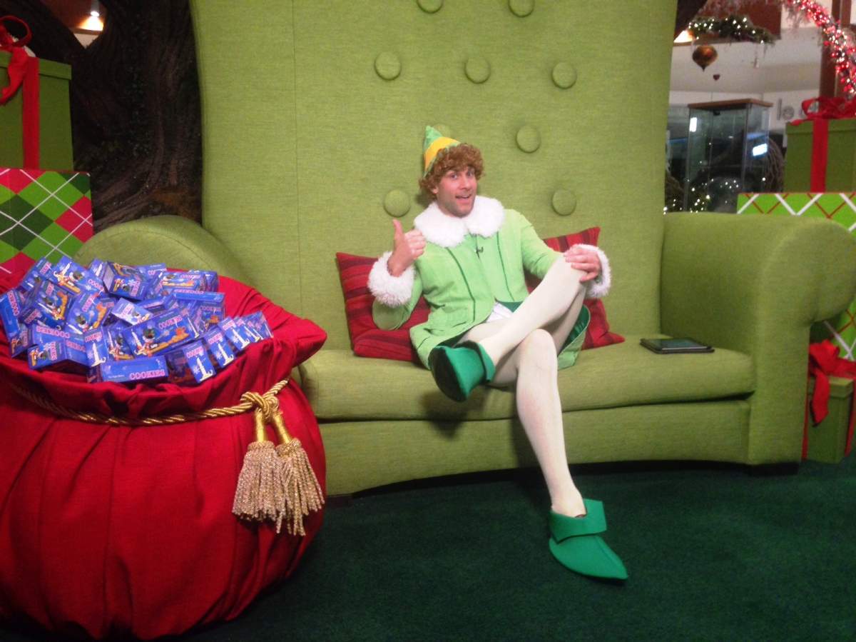 This is how Jordan thought he’d be dressed while working as Santa’s helper.