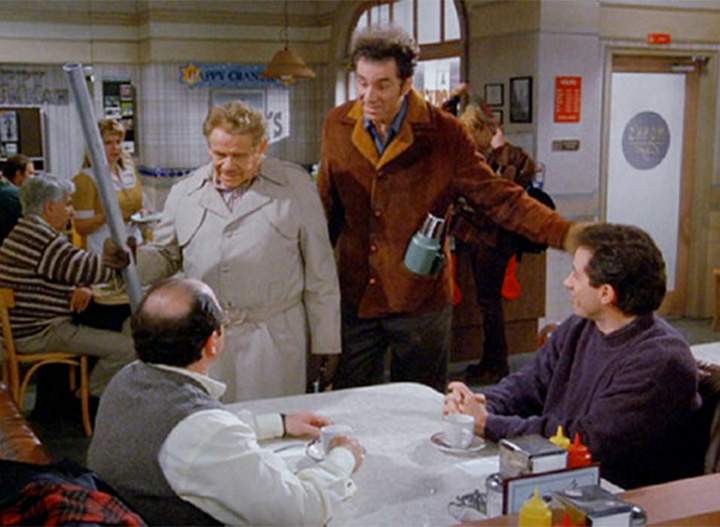 A screenshot of “Seinfeld” episode dubbed “The Strike.”  .