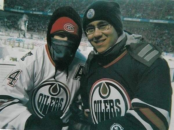 Kevin enjoying the Heritage Classic.