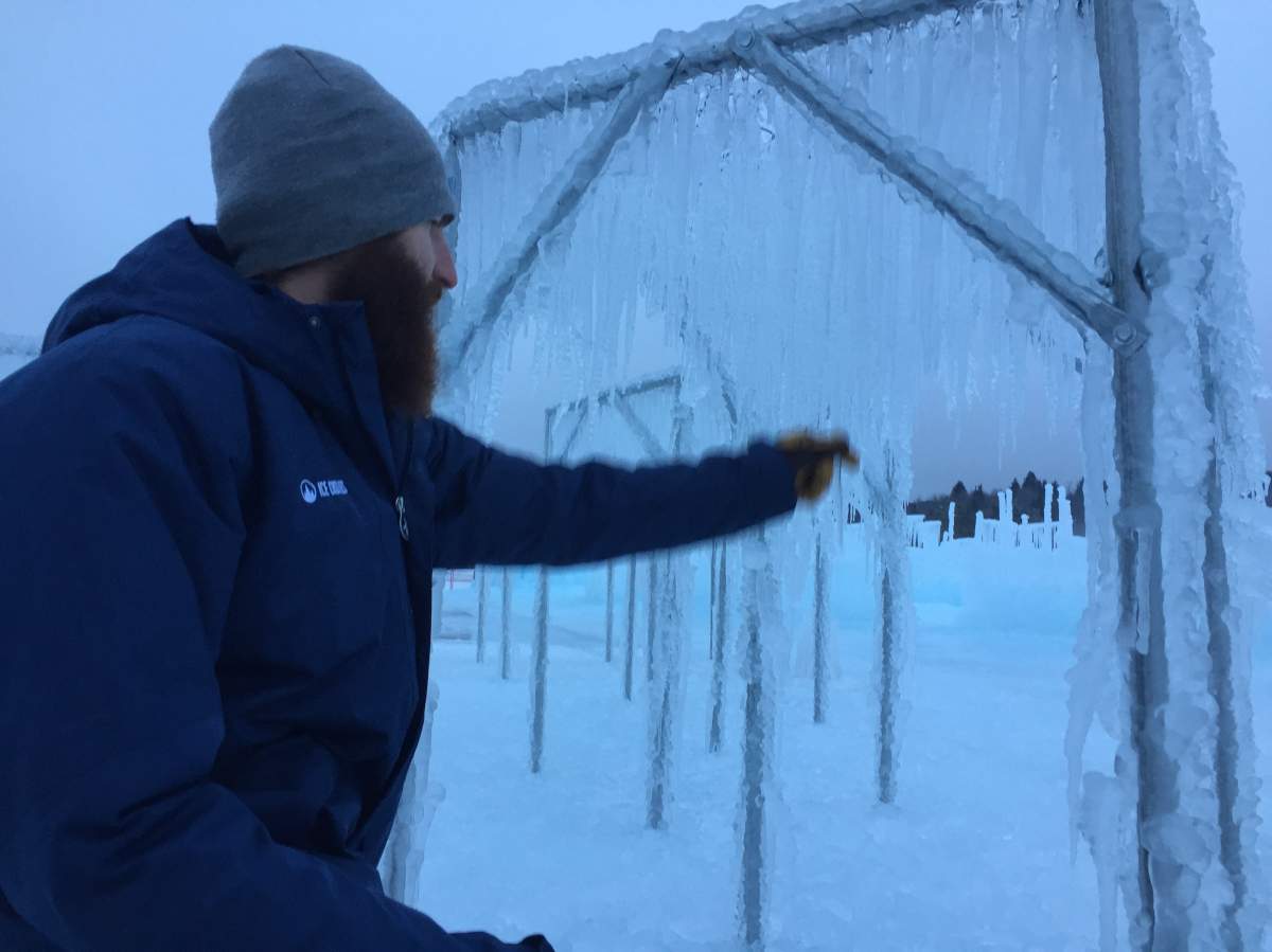 Construction on Edmonton’s massive ice castle is underway - image