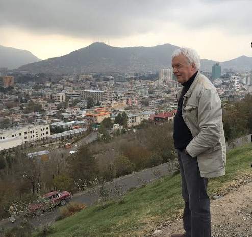 16×9 producer, Claude Adams, in Kabul, Afghanistan.
