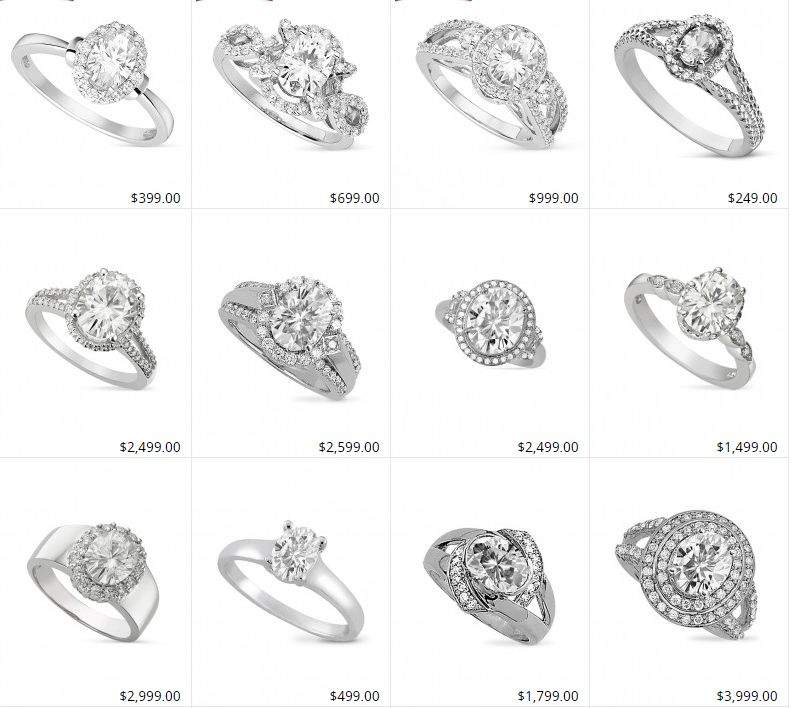 moissanite rings vs diamond rings