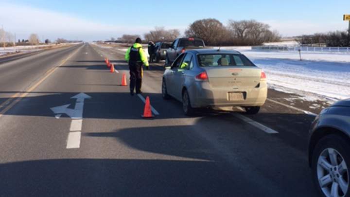 While many drivers received candy canes from Saskatchewan Mounties at check stops, not all were that fortunate.