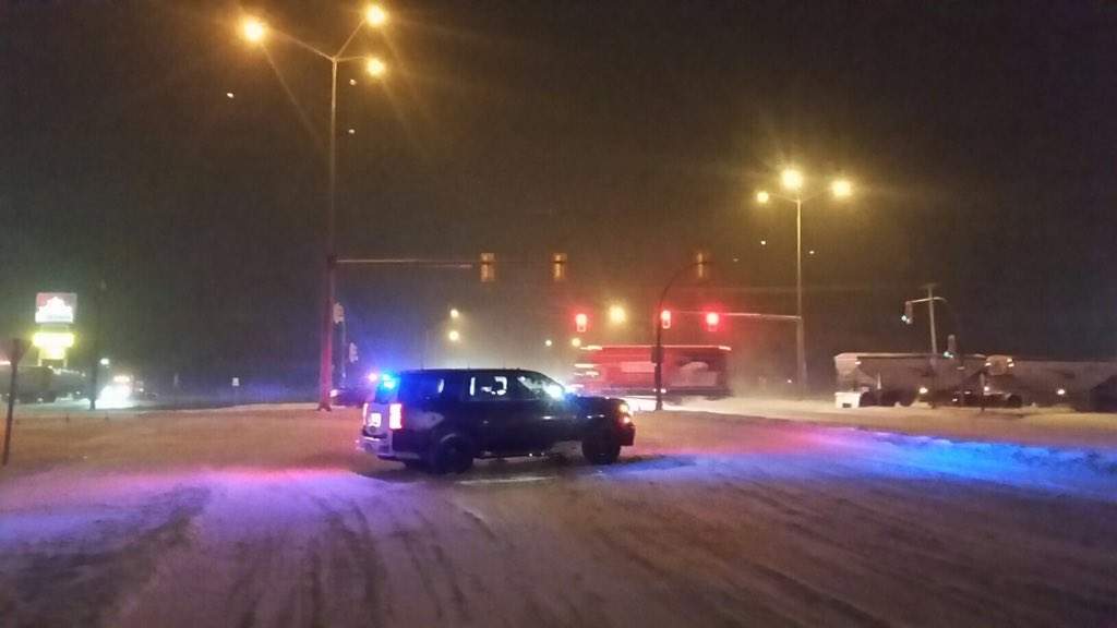 A serious crash has shut down a stretch of the Perimeter Highway.