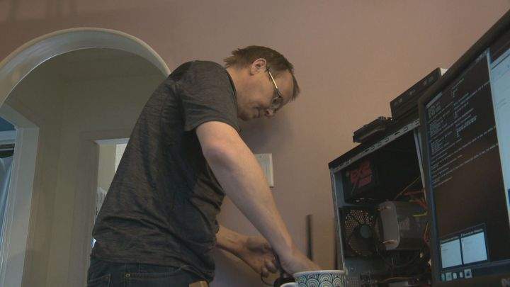 John Grierson is collecting computer hardware to help provide Syrian refugees with refurbished computers.