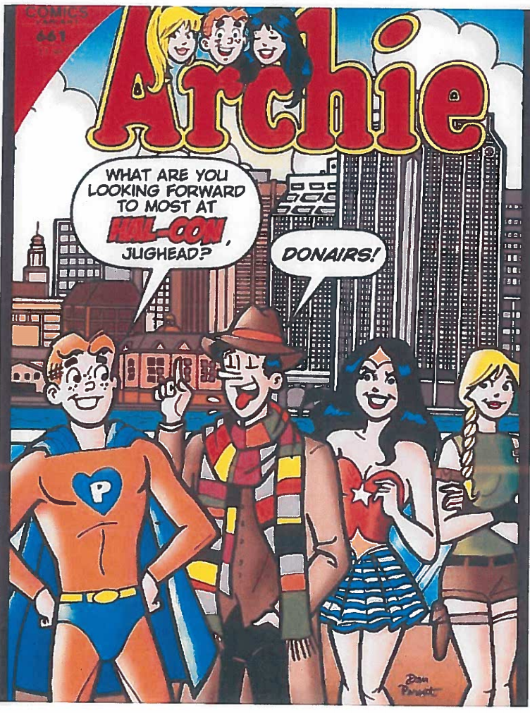 An Archie comic featuring the characters in Halifax, Nova Scotia excited to eat donairs was featured in the staff report on the Halifax Donair.