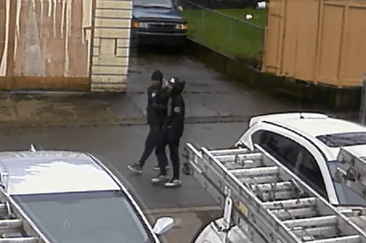 Surrey RCMP is asking anyone who can identify these two suspects in a home invasion on Dec. 24 to contact police.