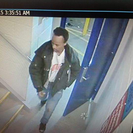 Calgary police are hoping to speak to this man, who was captured on video surveillance in the vicinity at the time of the offence.