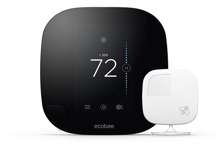 The Ecobee 3 uses wireless remote sensors in your home
