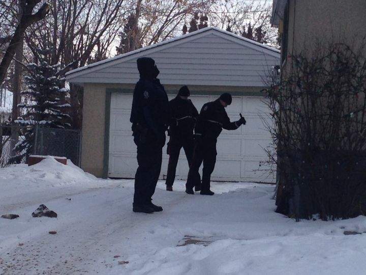 Police investigate after an officer-involved shooting took place in west Edmonton Saturday night.