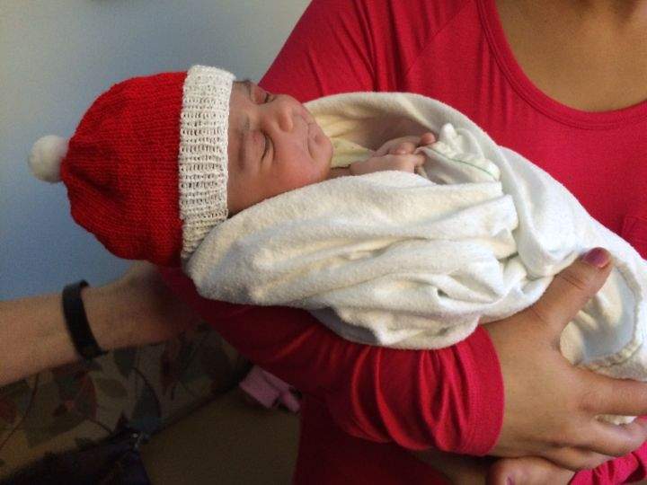 The yet to be named baby girl was born at 12:05 a.m. at the Grey Nuns Community Hospital to parents Amanveer and Gurpawandeep Brar.