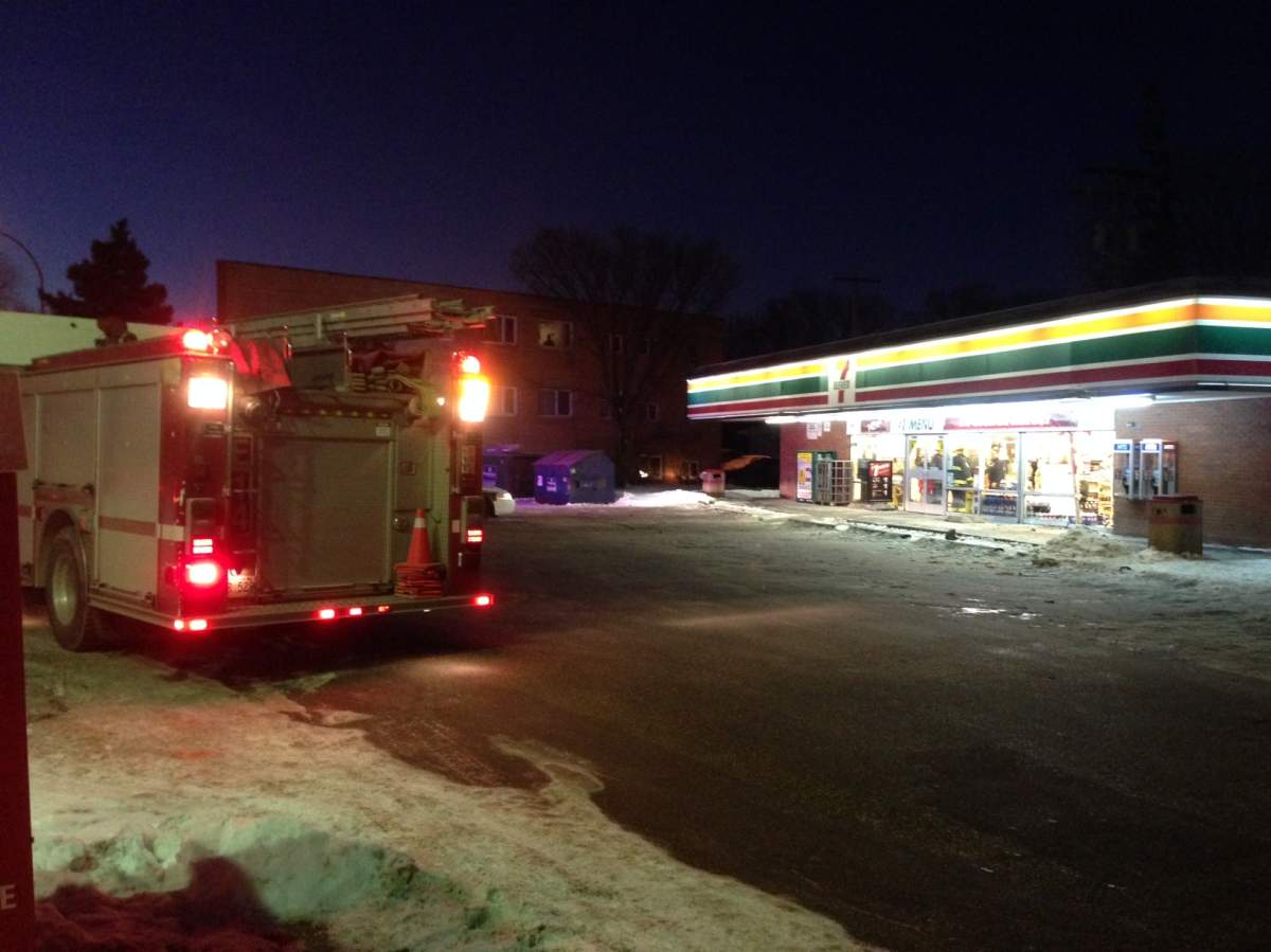 Emergency crews on scene after car slams into 7-Eleven.