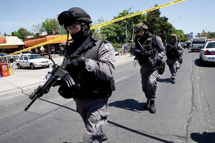 The Toronto Police Emergency Task Force has used semiautomatic carbines for 15 years, according to spokesman Mark Pugash.