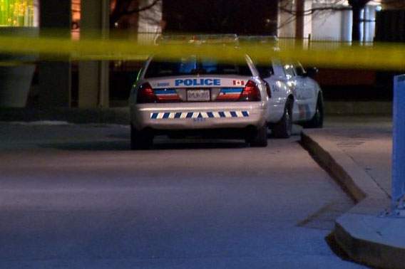 Toronto police said a man walked into a downtown hospital with serious stab wounds Thursday evening.