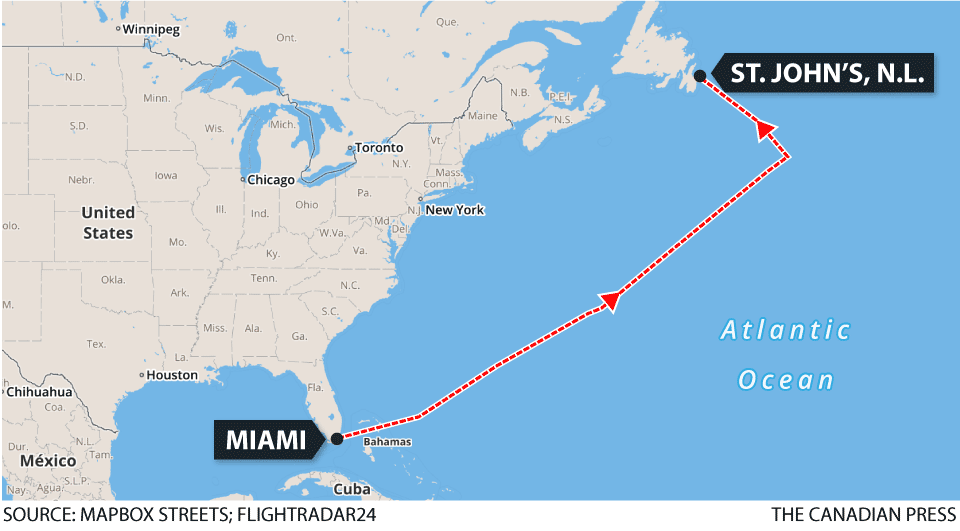 7 injured on flight diverted to St John’s after hitting heavy turbulence - image