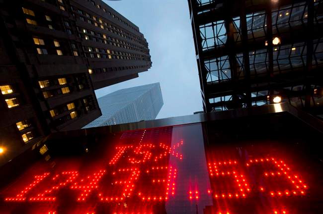 Canadian stock prices are sliding again, extending what's been a tumultuous year for equities.