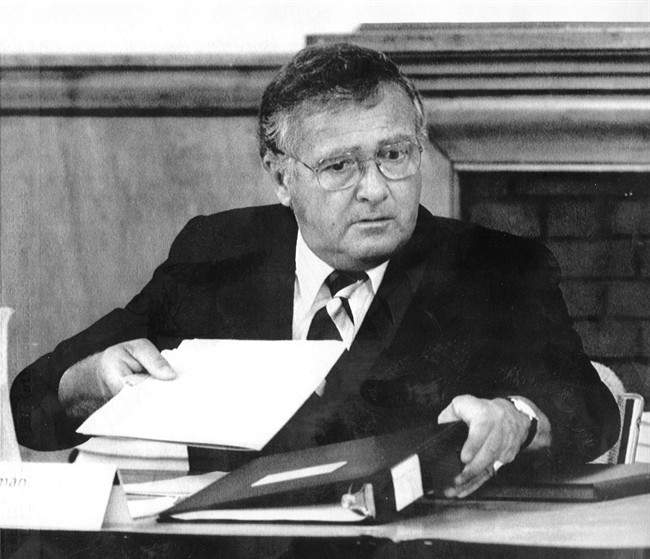 Alexander Hickman was a former judge who led the royal commission that investigated the wrongful conviction of Donald Marshall Jr. THE CANADIAN PRESS/Moe Doiron