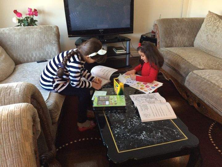 The family plans to send Inanna and Alesar to school as soon as possible.