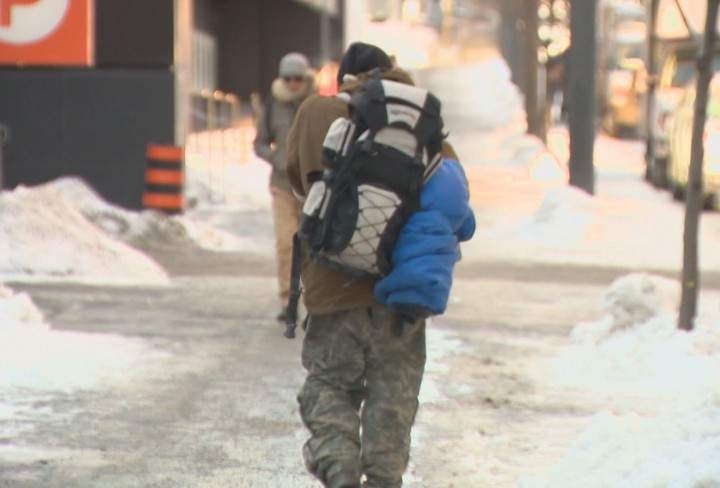 A file photo of Montreal's homeless.