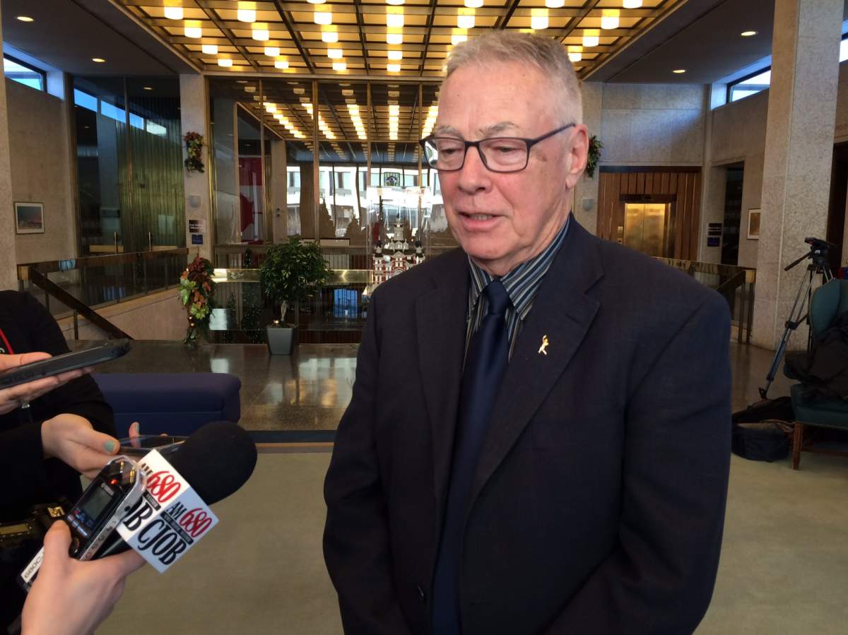 Barry Tuckett, vice-chairman of the police board at city hall on Jan 8.