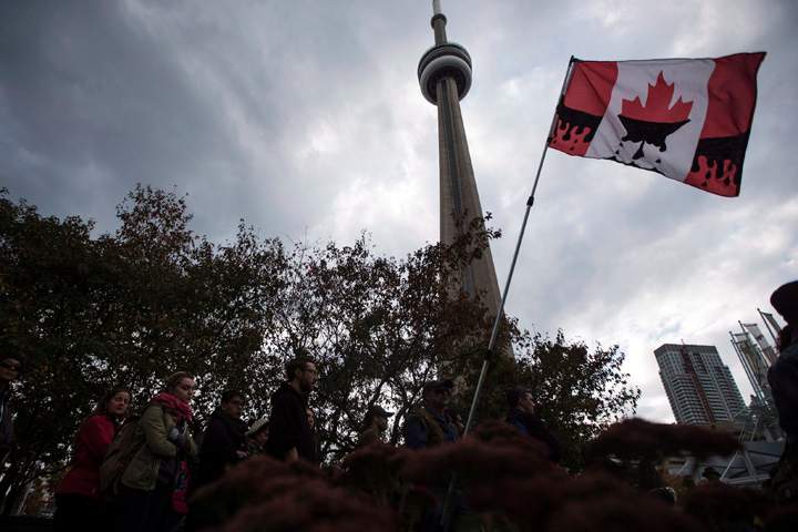 Anti-pipeline protesters gather in Toronto in February 2013.