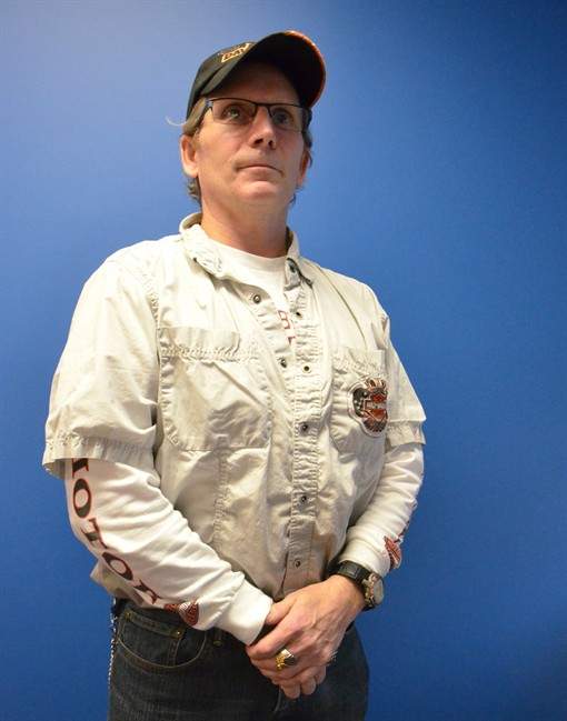 Even though he's been a civilian for more than two years, former warrant officer Wade Pear, pictured in Ottawa, on Dec. 14, 2015, faces a court martial for allegedly mouthing a schoolyard taunt to a junior officer at an official dinner. The veteran of multiple ground tours in Afghanistan, Bosnia and Cyprus faces counts of insubordination and drunkenness — charges that could lead to two years in military prison or hundreds of dollars in fines. THE CANADIAN PRESS/Murray Brewster.