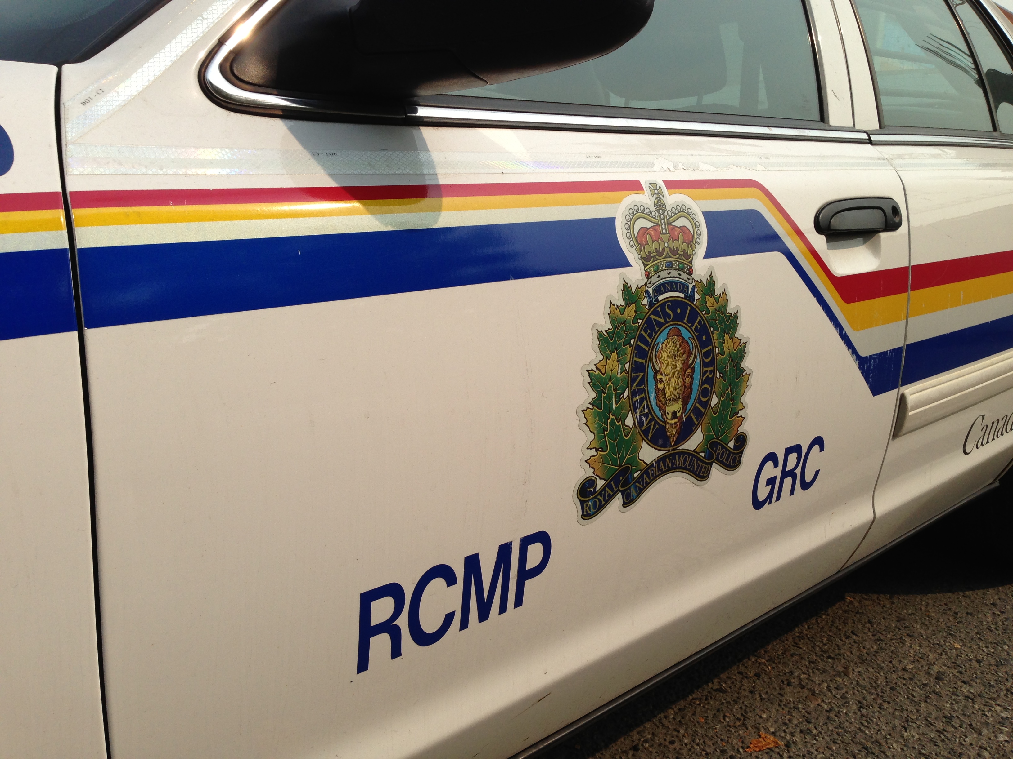 File: The side of an Alberta RCMP vehcile.