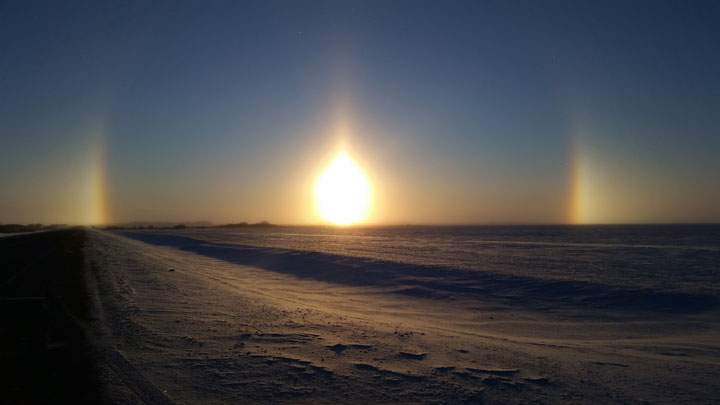 Jan. 23: This Your Saskatchewan photo was taken by Nancy Scott of a sundog west of Melfort.