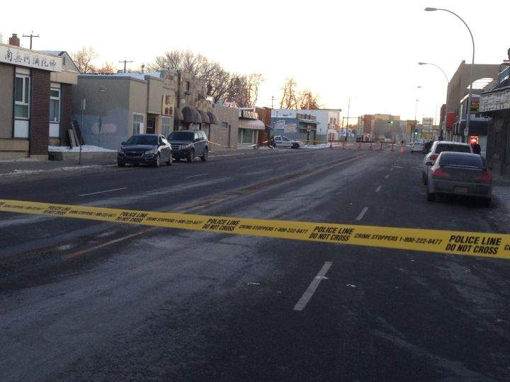Police have shut down 111 Avenue between 92 Street and 94 Street as they continue to investigate.