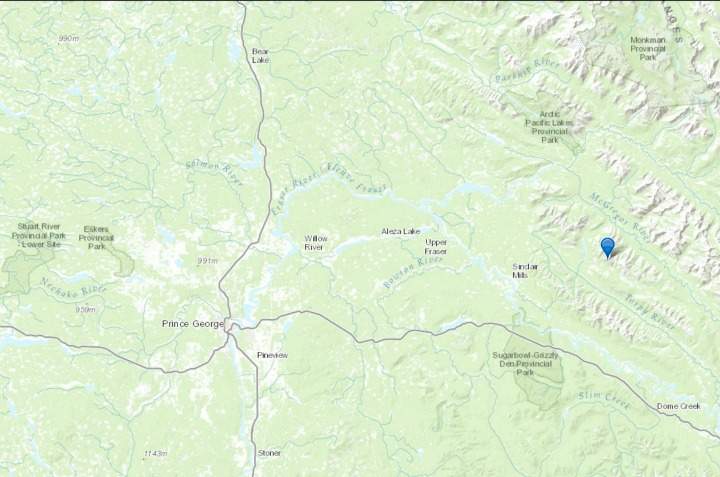 A snowmobiler died northeast of Prince George on Jan. 23, 2016.