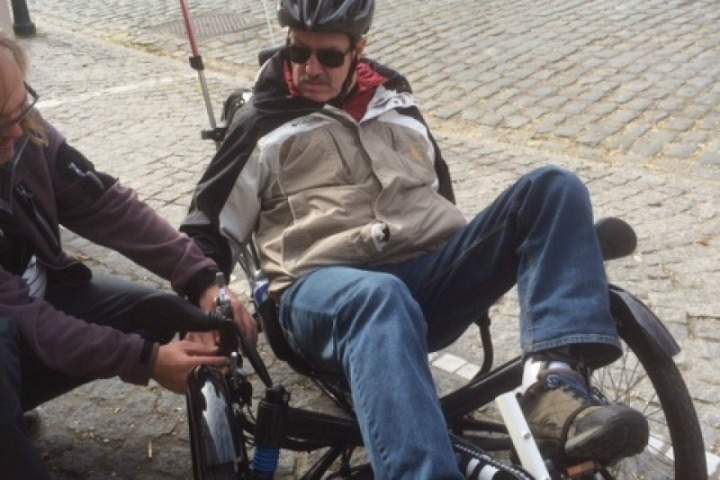 Thieves stole Michael Twyman's custom-built bicycle.