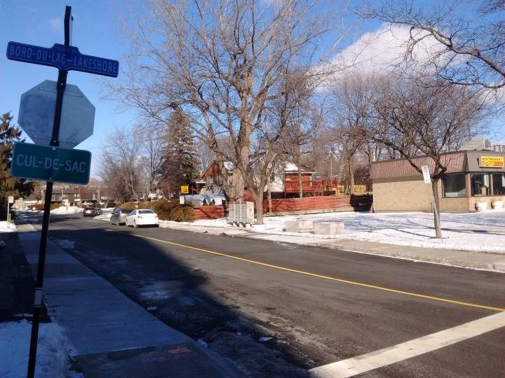 Businesses are thrilled with the idea of a condo project on the corner of Lakeshore Drive and Cloverdale Avenue in Dorval, but residents aren't as convinced it's a good idea, Monday, January 11, 2016.