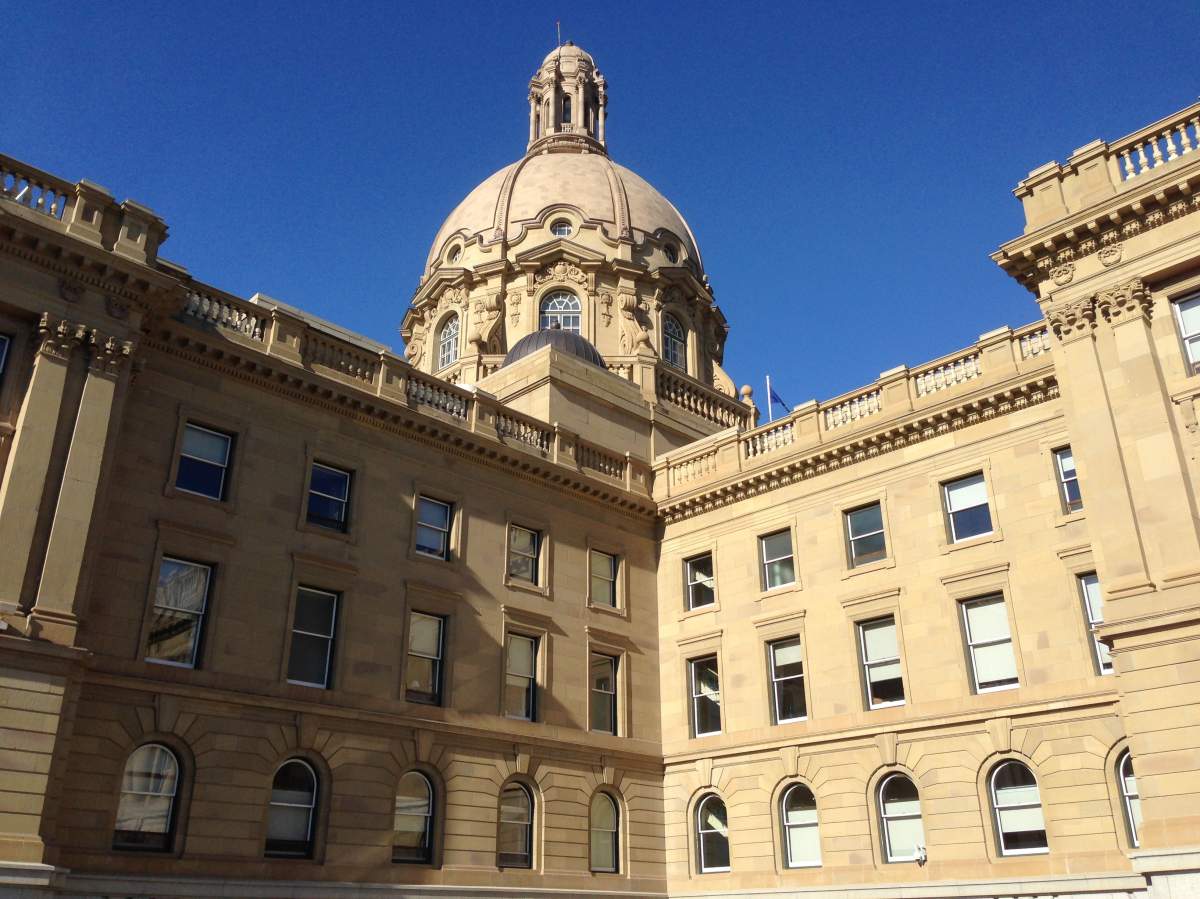 The Alberta legislature on Feb. 26, 2016.