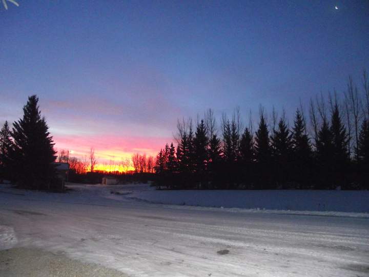 Feb. 3: This Your Saskatchewan photo of a winter sunrise was snapped by Shirley Corrie at Tway.