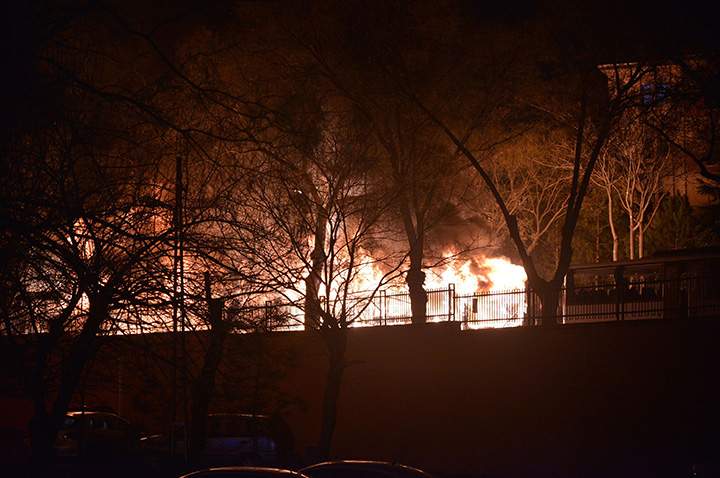 The aftermath of a car bombing in the Turkish capital Ankara on February 17.