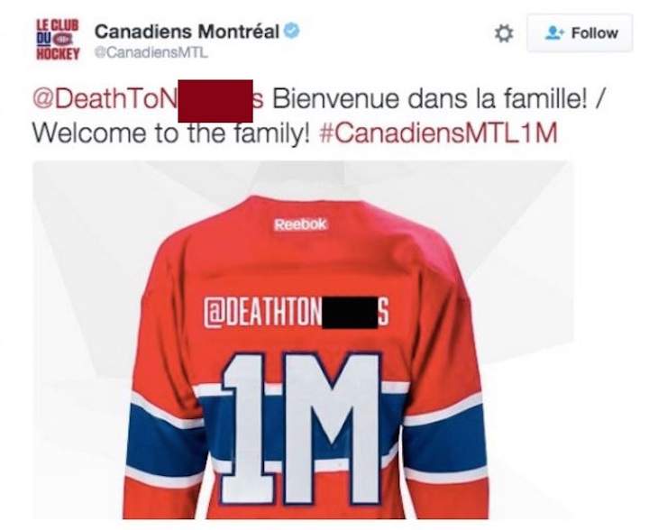 A screen-grab of one of the tweets in question.