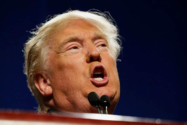 In this Friday, Feb. 26, 2016 photo, Republican presidential candidate Donald Trump speaks to supporters during a rally in Fort Worth, Texas. 