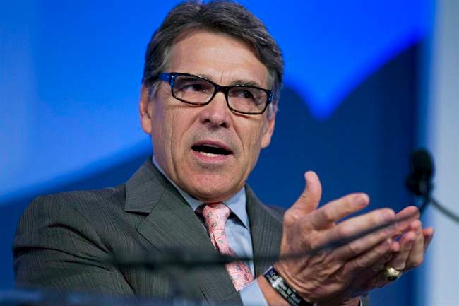In this Sept. 25, 2015 file photo, former Texas Gov. Rick Perry speaks at an event in Washington. On Wednesday, Feb. 24, 2016, Texas' highest criminal court tossed the second and final felony charge against Perry, likely ending a case the Republican says helped sink his short-lived 2016 presidential bid.
