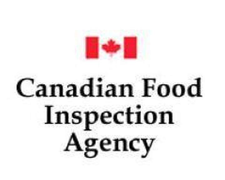 A file photo depicting the logo of the Canadian Food Inspection Agency.