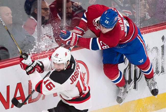 Montreal Canadiens' Nathan Beaulieu (28) will miss at least one game with a lower-body injury.
