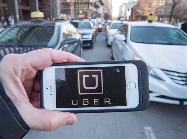 The Uber logo.