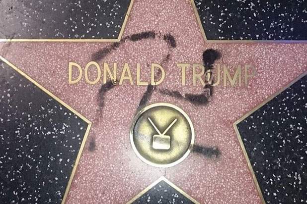 Donald Trump's star on the Walk of Fame