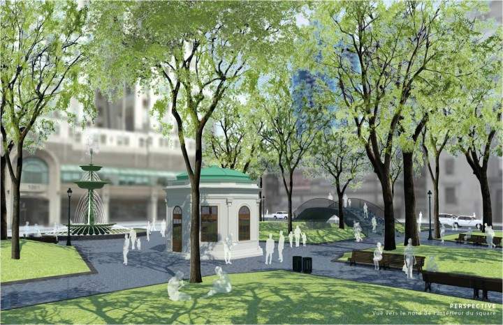 An illustration of Dorchester Park once renovations are complete.