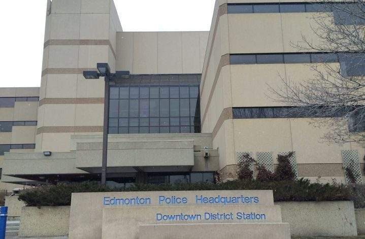 Edmonton police headquarters in downtown Edmonton.