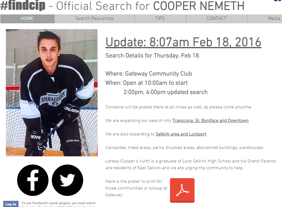 UPDATE: Search for missing Winnipeg teen continues, family looking outside city limits - image